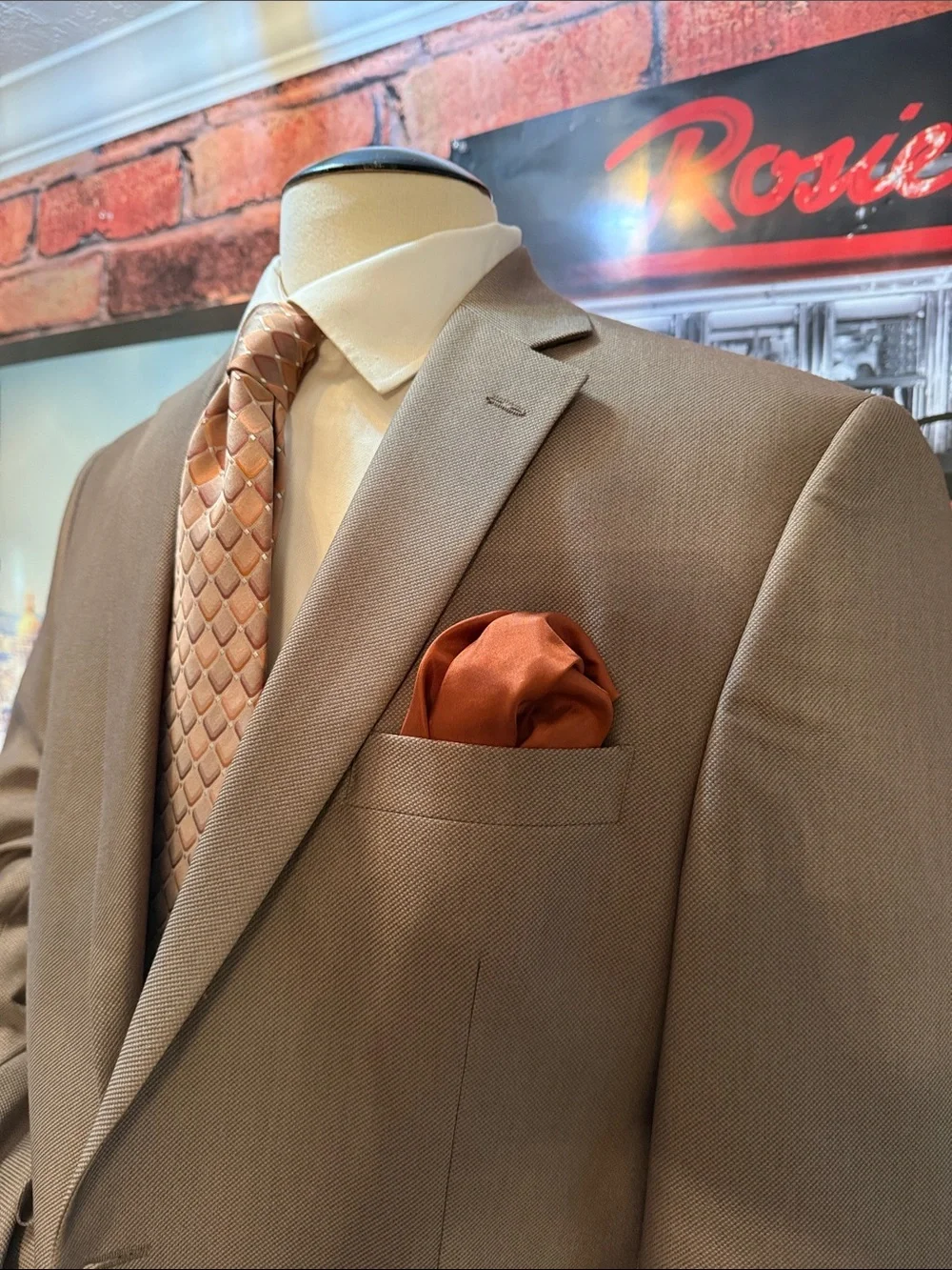 Lauren Ralph Lauren Taupe-Brown Sport Coat Blazer